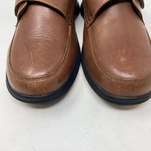 Anodyne Shoes Mens Size 8.5 Wide Brown Leather Hook Loop Walking Comfort main image 4